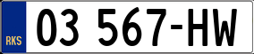Trailer License Plate